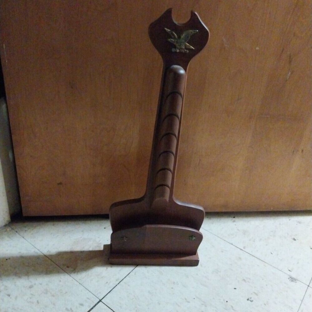 Wooden Wall Mount Mail Holder w/ Eagle